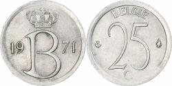 World Coins - Belgium, 25 Cents, 1971