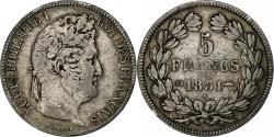 World Coins - France, Louis-Philippe I, 5 Francs, 1831, Strasbourg, Silver,