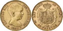 World Coins - Spain, Alfonso XIII, 20 Pesetas, 1890, Madrid, Gold, , KM:693