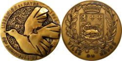 World Coins - France, Medal, 50ème Anniversaire de la Libération du Havre, 1994, Jef