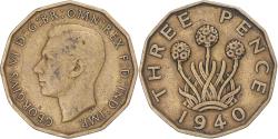 World Coins - Coin, Great Britain, 3 Pence, 1940