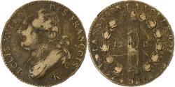 World Coins - France, Louis XVI, 12 deniers François, 1792 / AN 4, Bordeaux, Bell metal