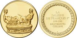 World Coins - France, Medal, La Salière de François Ier, Benvenuto Cellini, Gilt Bronze