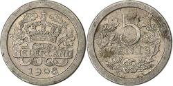 World Coins - Netherlands, Wilhelmina I, 5 Cents, 1908, Copper-nickel, , KM:137
