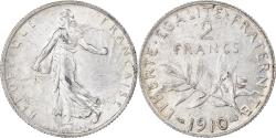 World Coins - Coin, France, Semeuse, 2 Francs, 1910, Paris, , Silver, KM:845.1