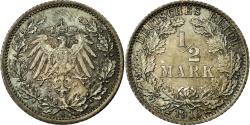 World Coins - Coin, GERMANY - EMPIRE, 1/2 Mark, 1913, Berlin, , Silver, KM:17
