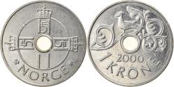 World Coins - Coin, Norway, Harald V, Krone, 2000, , Copper-nickel, KM:462