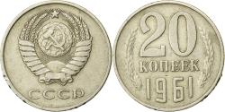 World Coins - Russia, 20 Kopeks, 1961, Copper-Nickel-Zinc, , KM:132