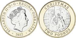 World Coins - Coin, Gibraltar, 2 Pounds, 2022, Christmas, , Bi-Metallic