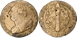 World Coins - France, Louis XVI, 2 sols François, 1792 / AN 4, Lille, Copper,