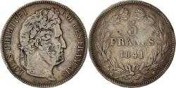 World Coins - Coin, France, Louis-Philippe, 5 Francs, 1841, Bordeaux, , Silver