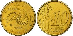 World Coins - Spain, Juan Carlos I, 10 Euro Cent, BU, 2003, Madrid, Nordic gold,