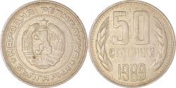 World Coins - Coin, Bulgaria, 50 Stotinki, 1989, , Nickel-brass, KM:89
