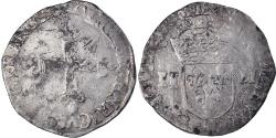 World Coins - Coin, France, Henri III, 1/4 Ecu, 1581, Rennes, , Silver, Sombart:4662