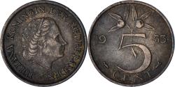 World Coins - Netherlands, 5 Cents, 1953