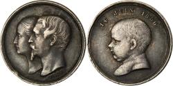 World Coins - France, Medal, Naissance de Napoléon IV, Quinaire, 1856, , Silver