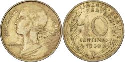 World Coins - France, 10 Centimes, Marianne, 1980, Paris, Aluminum-Bronze,