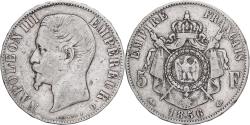World Coins - Coin, France, Napoleon III, Napoléon III, 5 Francs, 1856, Lyon,