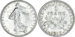 World Coins - Coin, France, Semeuse, Franc, 1919, Paris, , Silver, KM:844.1