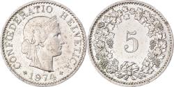 World Coins - Coin, Switzerland, 5 Rappen, 1974