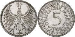 World Coins - GERMANY - FEDERAL REPUBLIC, 5 Mark, 1968, Stuttgart, Silver, , KM:112.1