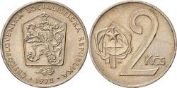 World Coins - Coin, Czechoslovakia, 2 Koruny, 1972, Santiago, , Copper-nickel, KM:75