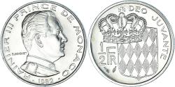 World Coins - Coin, Monaco, Rainier III, 1/2 Franc, 1982, , Nickel, KM:145, Gadoury:MC