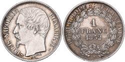 World Coins - France, Louis-Napoléon Bonaparte, 1 Franc, 1852, Paris, Silver,