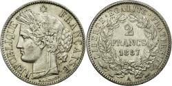 World Coins - Coin, France, Cérès, 2 Francs, 1887, Paris, , Silver, KM:817.1