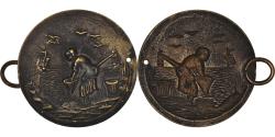 World Coins - France, Medal, Scène de Pêche, , Brass