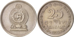 World Coins - Sri Lanka, 25 Cents, 1975, , Copper-nickel, KM:141.1