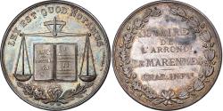 World Coins - France, Token, Notaires de l'Arrondissement de Marennes, 1902, Silver, Desaide
