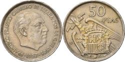 World Coins - Coin, Spain, Caudillo and regent, 50 Pesetas, 1959, , Copper-nickel