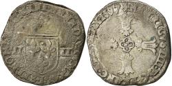 World Coins - Coin, France, Henri IV, 1/4 Ecu, 1597, Bayonne, , Silver, Sombart:4686
