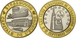 World Coins - France, Medal, 5 Ecus de Strasbourg, 1994, Bi-Metallic,