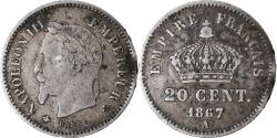 World Coins - Coin, France, Napoleon III, Napoléon III, 20 Centimes, 1867, Paris,