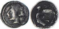 Ancient Coins - Coin, Campania, Obol, ca. 320-300 BC, Neapolis, , Silver, SNG-Cop:397-8