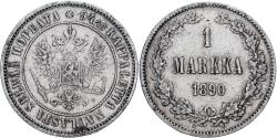 World Coins - Finland, Alexander III, Markka, 1890, Helsinki, Silver, , KM:3.2