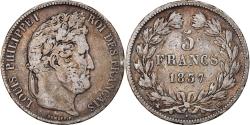 World Coins - Coin, France, Louis-Philippe, 5 Francs, 1837, Strasbourg, , Silver