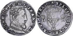 World Coins - France, Henri II, Teston à la tête nue, 1555, Toulouse, Silver,