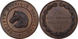 World Coins - France, Medal, Société Hippique Française, 1882, Bronze, Bescher,