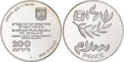 World Coins - Israel, 200 Lirot, 1980, Berne, BU, Silver, , KM:104