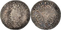 World Coins - Coin, France, Louis XIV, 1/4 Écu aux 3 couronnes, 1/4 Ecu, 1711, Reims