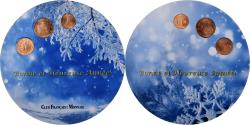 World Coins - San Marino, Set 1 ct., 2 cts. & 5 cts., 2006, Rome, Copper Plated Steel,
