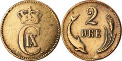 World Coins - Coin, Denmark, Christian IX, 2 Öre, 1880, , Bronze, KM:793.1