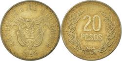World Coins - Coin, Colombia, 20 Pesos, 1992