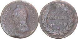 World Coins - Coin, France, Dupré, Decime, AN 7, Paris, , Copper, Gadoury:187