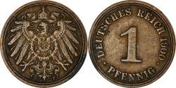 World Coins - Coin, GERMANY - EMPIRE, Wilhelm II, Pfennig, 1900, Stuttgart, , Copper