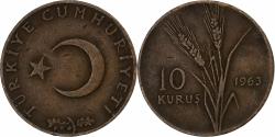 World Coins - Turkey, 10 Kurus, 1963