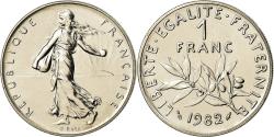 World Coins - Coin, France, Semeuse, Franc, 1982, Paris, FDC, , Nickel, KM:925.1